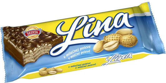 Sedita Lina Milk Chocolate Wafers with Peanuts – 60g product image