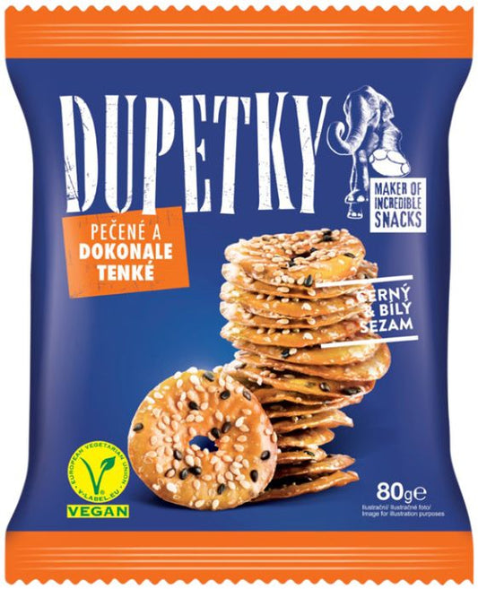 Perštejn Dupetky Pretzels Black & white sesame – 80g product image