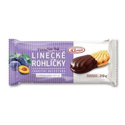 Kalocsai Linzer Rolls Half Chocolate Coated With Plum Filling – 210g product image