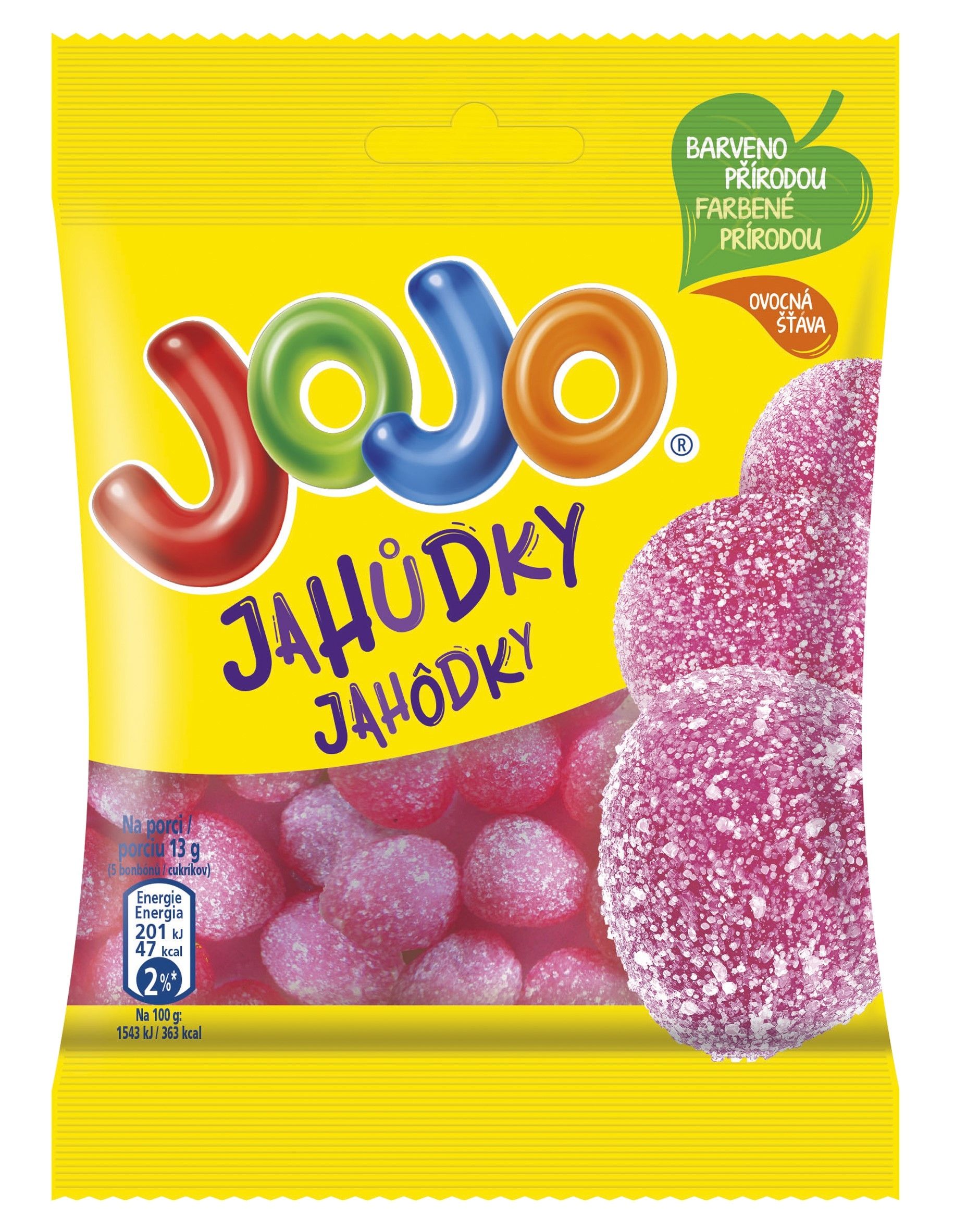 JOJO Fizzy Strawberry candies – 80g product image