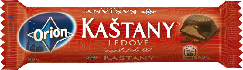 Orion Kaštany Dark Chocolate Bar with Praline Cream Filling – 45g product image