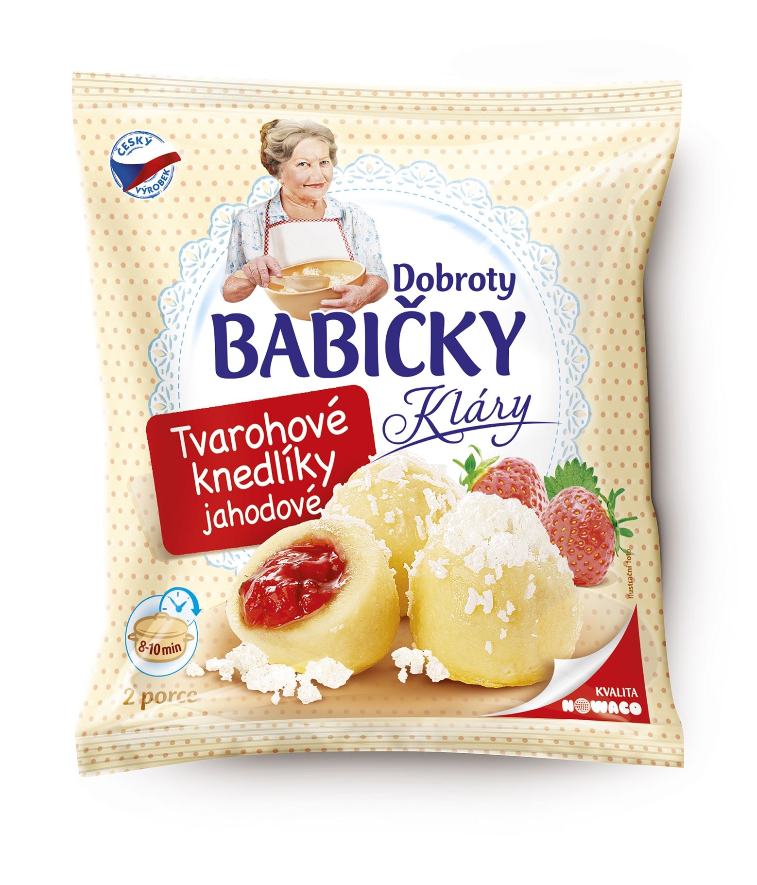 Nowaco Curd Dumplings with Strawberries – 320g product image