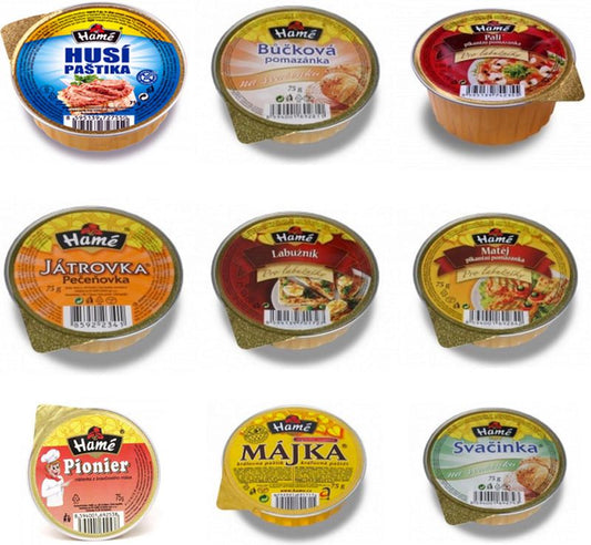 Hamé DELUXE Assorted Meat Pâtes (9 × 75g) product image