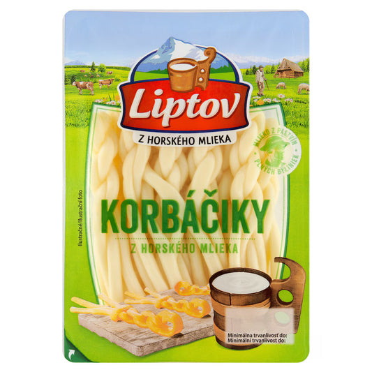Liptov Hrave Korbáčiky Unsmoked Cheese – 80g product image