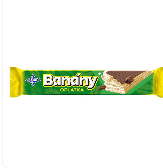 Orion Banana wafer with milk icing 42g