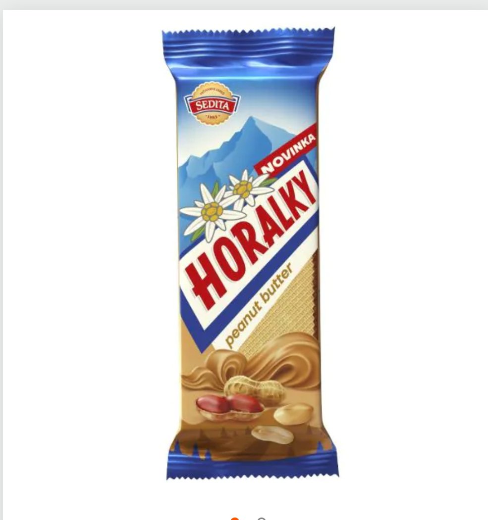 HORALKY Peanut Butter 50g – Authentic Czech & Slovak Snack | Knedliky Online Shop