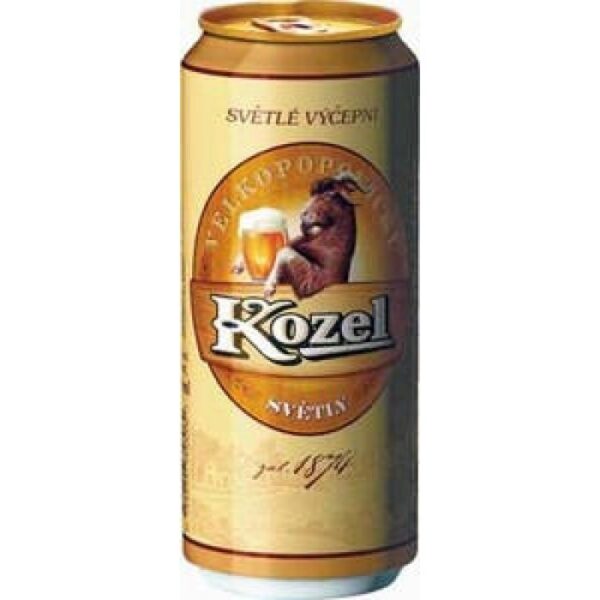 Kozel Lager Cans 4% Beer – 0.5l